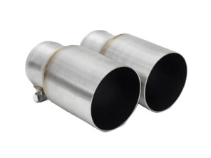 Fabspeed Deluxe Dual Style Tips, Brushed Stainless Steel (For PSE). Porsche 991.2 Carrera (2017-2019) - 9P1251187B, 9P1251188B, 99104420021, 99104420020, 99104420024, 99104420025 - FS.POR.9912.PSEDLTBR